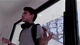 Seksi milf fucks 2 bbc stepson wanks