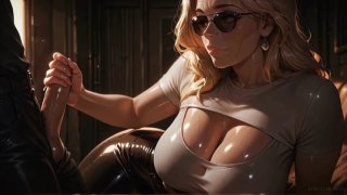 Atkins surga catwoman milf pantat besar anal diisi terowongan animasi 3d