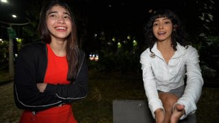 Pickup threesome taman - creampie anal kasar dengan amatir latina remaja