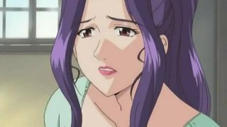 Wanita hentai rambut ungu mendapat nilai sialan